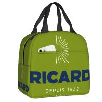 ♂✌ Marseille France Ricard Aperitif Anise Insulated Lunch Bag for Women Portable Thermal Cooler Bento Box Kids School Children