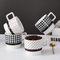ถ้วยเซรามิกสร้างสรรค์ชุดถ้วยน้ำสำนักงานดื่มแก้วถ้วยกาแฟกล่องของขวัญพร้อมช้อนของขวัญเข้าร้าน