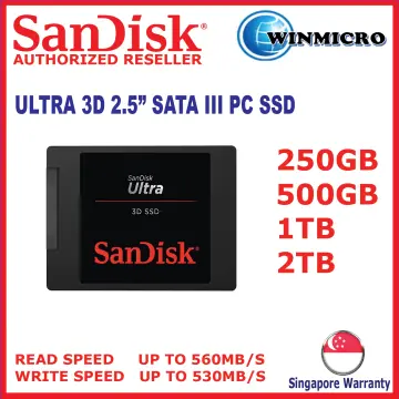 Sandisk Ultra 3d Ssd 500gb - Best Price in Singapore - Jan 2024