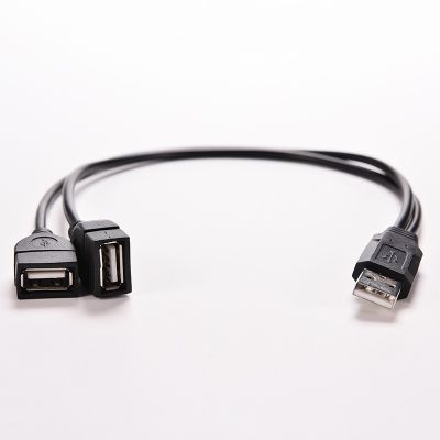 USB Charging Power Cable Cord Extension Cable USB 2.0 A 1 male to 2 Dual USB Female Data Hub Power Adapter Y Splitter Cable