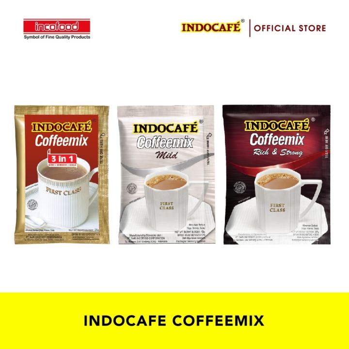 Indocafe Coffeemix In Banyak Varian Baru Mild Strong Rich Normal Renceng Pcs Murah