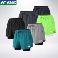 Yonex กางเกงขาสั้นสำหรับทั้งหญิงและชายกีฬาแบดมินตันแห้งเร็วใหม่ดั้งเดิม2023ของใหม่ล่าสุดสำหรับออกกำลังกายวิ่งฟิตเนสเกมบุกางเกง