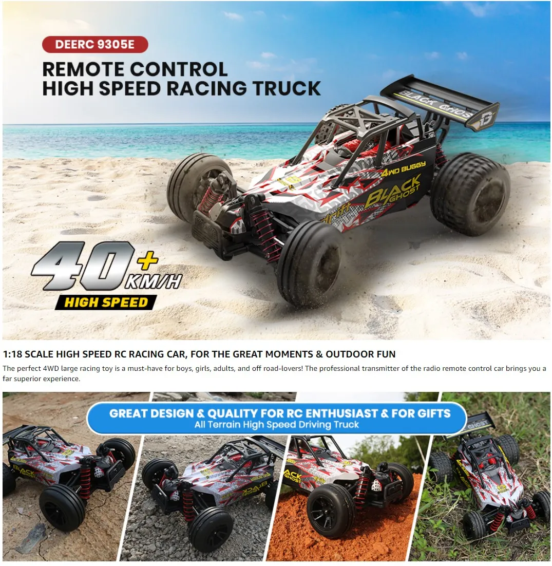 DEERC 9305E RC Cars High Speed Remote 