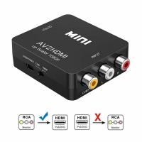 【Free-delivery】 jaha store อาร์ซีเอ HDMI แปลง1080P มินิคอมโพสิต RCA CVBS AV เป็น HDMI เสียงวิดีโอ AV2HDMI อุปกรณ์เสริมรถยนต์