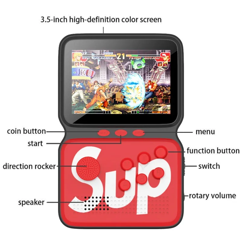 Black Sup M3 Gamebox Console, Handheld Retro Arcade Game Console for Road  Trip, Family Travel | Perfect Gift for Kid, Dad, Bestfriend, Gamer