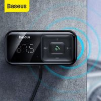 Baseus Car Bluetooth 5.0 Wireless FM Transmitter MP3 Player Receiver 3A Dual USB Car Charger Cigarette Lighter For Samsung Car Chargers