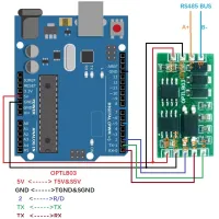 RXD TXD R/d แยกการสื่อสาร RS485ป้องกันไฟกระชากเพื่อ TTL232โมดูลเกรดอุตสาหกรรมสำหรับ Arduino PLC MEGA MCU