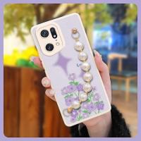 Anti drop airbag Anti-fall Phone Case For OPPO Find X5 Pro soft shell Nordic style Raised lens Skin-friendly feel cute