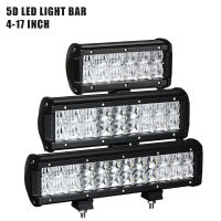 ไฟ LED 5มิติแท่ง LED 4-17นิ้วนำแสงสำหรับรถบรรทุกของเล่นสปอตไลท์4X4 4WD ATV 12V 24V