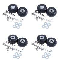 8 Sets of Luggage Suitcase Replacement Wheels Axles Deluxe Repair Tool OD 40mm