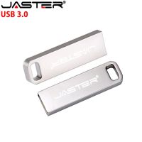 JASTER USB 3.0 Waterproof USB Flash Drive Metal Silver Pen Drive 4GB 16GB 32GB 64GB Pendrive Memory Stick u Disk custom logo