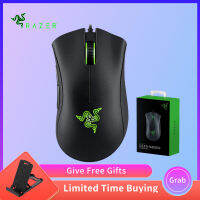 The Original Razer Deathadder Essentialสายเมาส์สำหรับเล่นเกมส์6400Dpiออปติคอลเซ็นเซอร์5ปุ่มอิสระเหมาะสำหรับแล็ปท็อปเกม