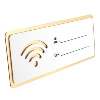 Wifi Sign Password Wall Plaque Acrylic Wireless Network Hotel Guest Board Chalkboarddecor Room Signs Plaques Printable Code