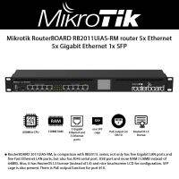 Mikrotik Router RB2011UiAS-RM ROS LV5 CPU 600MHz 10Port Lan รองรับจ่ายไฟผ่าน POE