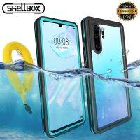 Shellbox เคสโทรศัพท์กันน้ำสำหรับ P30 Pro P40 Lite Pro Mate 30 20 Pro 360ซิลิโคนใสปกป้องเต็มรูปแบบเคสโทรศัพท์กันน้ำ