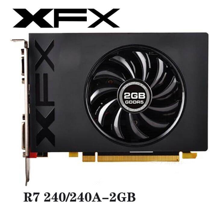 ใช้ XFX Radeon R7 240A 2GB การ์ดจอ GPU สำหรับ AMD Radeon R7240A GDDR5 ...