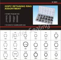 225pcs kit 18 Sizes internal Retaining rings snap Sicherungsring Assortment set Circlips fastner retainer Washer seal Bearings Seals