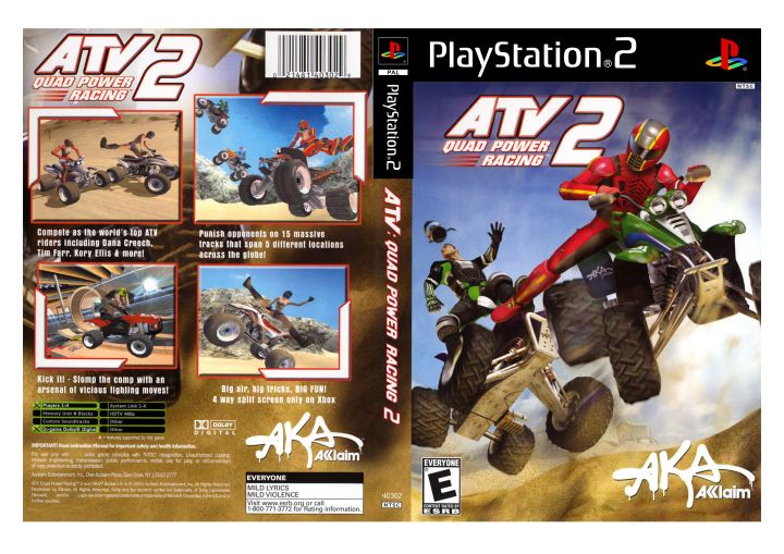 PS2 ATV Quad Power Racing 2 , Dvd game Playstation 2 | Lazada