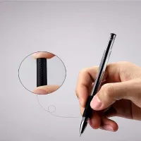 1pcs+10pcs Refills 0.5mm Gel Pen Bullet Head Student Exam Office Black Ink Pen Carbon Signature Pen Office Stationery