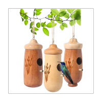 Hummingbird House 5.1 Inches Mini Bird House Bird House for Outside Hanging 3Pcs