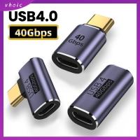 VHOIC โทรศัพท์มือถือแล็ปท็อป 8K 60Hz 100วัตต์ค่ะ USB C ถึง Type C อะแดปเตอร์ OTG USB4 40Gbps ตัวแปลงสัญญาณ