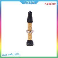 LOKIYA จักรยาน tubeless วาล์วยาง48/60มม.ก้านทองเหลืองแกนสำหรับจักรยานเสือภูเขา