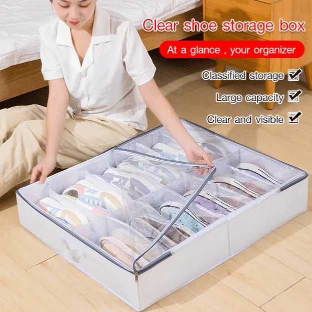 Flash Sale PVC Shoe Storage Box Lazada PH