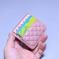 2023 New★ One-piece ultra-thin small card holder 2022 new style small fragrant wind high-end sheepskin car stitching rhombus pattern bus card holder