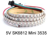 DC5V SK6812 Mini 3535 144leds/M Addressable RGB LED Pixel Strip White/Black PCB