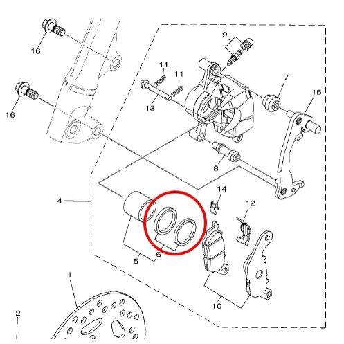 โอริงลูกสูบปั้มดิสเบรกล่าง-ชุดซ่อมปั้มดิสเบรกล่าง-spark-nano-spark-115i-spark-lx-finn-แท้-yamaha-seal