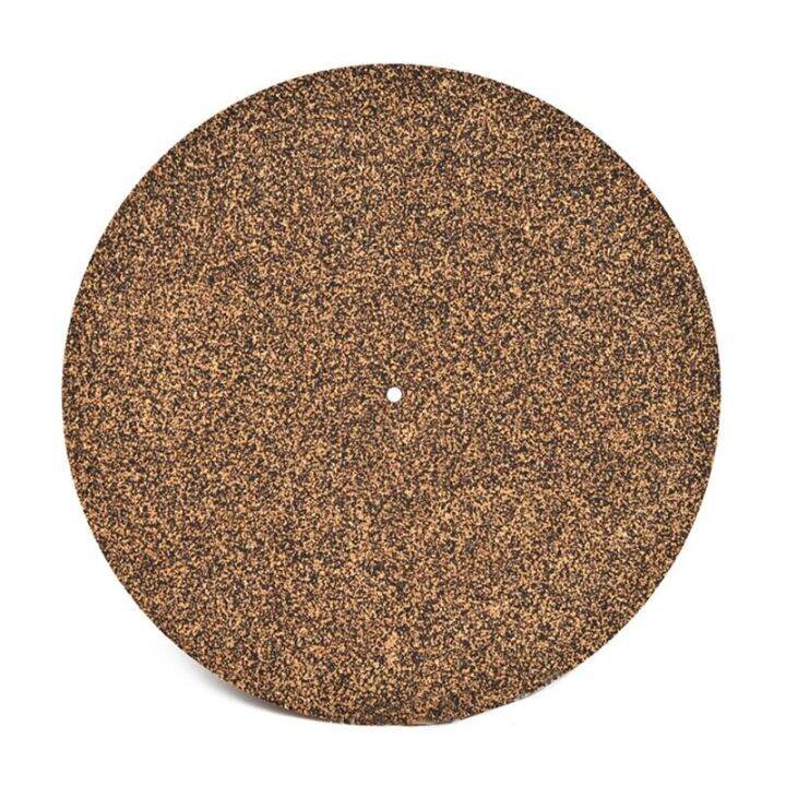 Cork Rubber Turntable Platter Mat Slipmat AntiStatic For 12 inch LP