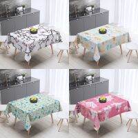 Morris8 Small fresh floral pattern printed tablecloth home decoration rectangular party anti-fouling dust cover