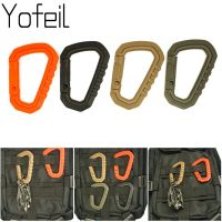 4 pcs Molle Tactical D Type Release Mountaineering Buckle Clip Climbing Hanging Outdoor tools