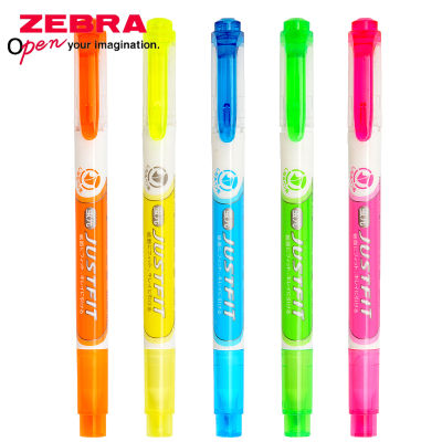 Japan ZEBRA color highlighter WKT17 double-head oblique tip pen student with soft tip marker marker