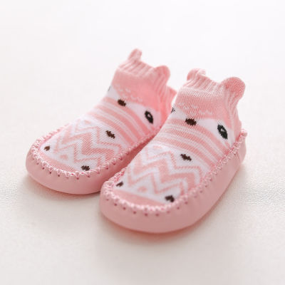 สัตว์ Soft Sole รองเท้าเด็กทารกขาอุ่นฤดูใบไม้ผลิฤดูใบไม้ร่วงถุงเท้ายาง Anti-Slip เด็กผู้หญิงถุงเท้า