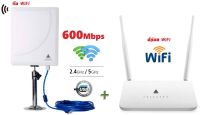 อุปกรณ์ ขยายสัญญาณไวไฟ Router R658U+N519D ขยายสัญญาณ Wi-Fi รับ Wifi แล้ว ปล่อยสัญญาณ Wifi ต่อ ผ่าน Router รองรับการใช้งาน ผ่านสาย LAN และ Wi-Fi สูงสุด 32 User+