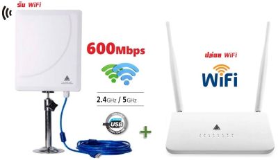 Router Set ขยายสัญญาณ Wifi ระยะไกล รับ Wifi แล้ว ปล่อยสัญญาณ Wifi Hotspot ผ่าน Router&nbsp;รองรับการใช้งาน ผ่านสาย LAN และ&nbsp;Wi-Fi สูงสุด 32 User+