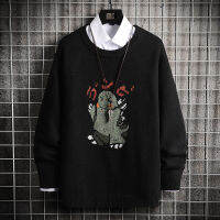 Onesunnys โปรโมชั่นราคาต่ํา, ผู้ชายเสื้อสเวตเตอร์crewneck, การ์ตูนพิมพ์, ฤดูใบไม้ร่วง/เสื้อกันหนาวฤดูหนาว, หลวม, เสื้อกันหนาวลําลอง