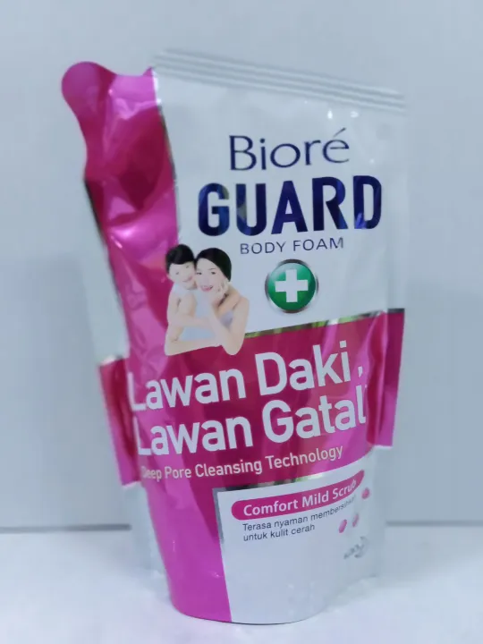 Biore Guard Body Foam Comfort Mild Scrub Refill 250 Ml Lazada Indonesia