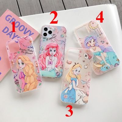 COD DSFDGFNN Apple iPhone 7 8 Plus X XR XS 11 12 13 Pro Max SE 2020 Casing Cartoon Mermaid Rapunzel Phone Case Soft TPU Cover Bag