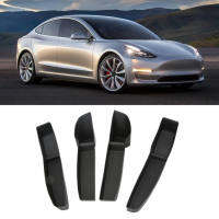 4 ชิ้นประตูด้านข้างกล่องเก็บสีดำจับใส่ Armrest Organizer กระเป๋าถาดเปลี่ยนสำหรับ Tesla รุ่น 3 2017 ‑ 2022