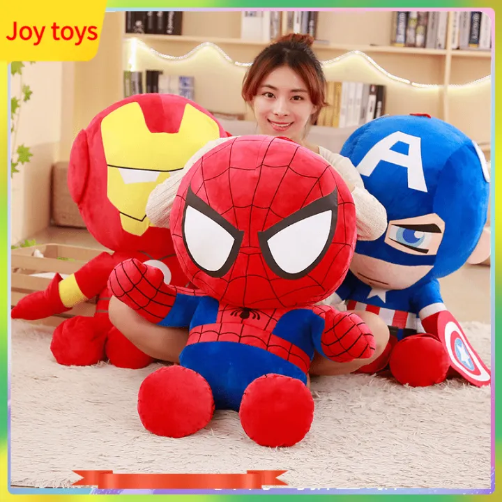 25/100CM Spiderman Stuffed Toy Iron Man Captain America Stuff Toy Doll  Girls Birthday Romantic Present Gift Toys For Girls Boy Toy Spiderman Toys  Doll | Lazada Singapore