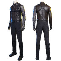 Barnes Brown Battle Uniform Falcon &amp; Winter Soldier Superhero Cosplay Costume Halloween Carnival Performance Outfit