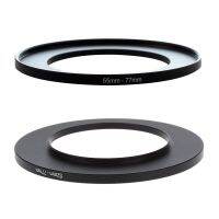 2 pcs aluminum Step Up Filter Ring Adapter for Camera:52mm-77mm &amp; 55mm-77mm