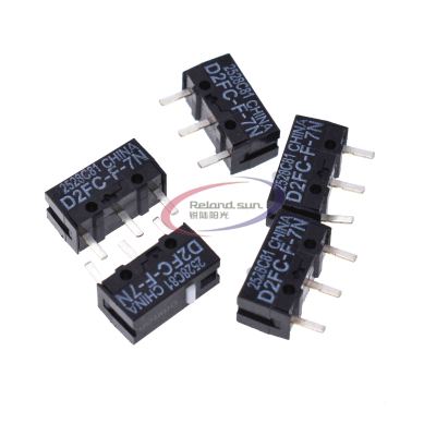 10PCS ใหม่แท้ OMRON เมาส์ Micro Switch Microswitch D2FC-F-7N ปุ่มเมาส์ Fretting D2FC-E-7N D2FC D2F-J