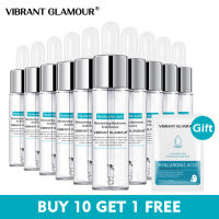 VIBRANT GLAMOUR Hyaluronic Acid Shrink Pores Face Serum Moisturizing Whitening Essence Anti-Winker Deep Hydration Skin Care10pcs