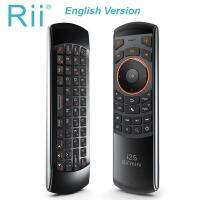 Rii I25 2.4G เมาส์อากาศแป้นพิมพ์ไร้สายมินิควบคุมด้วยรีโมท IR PC Teclado สำหรับกล่องแท็บเล็ตสมาร์ททีวี