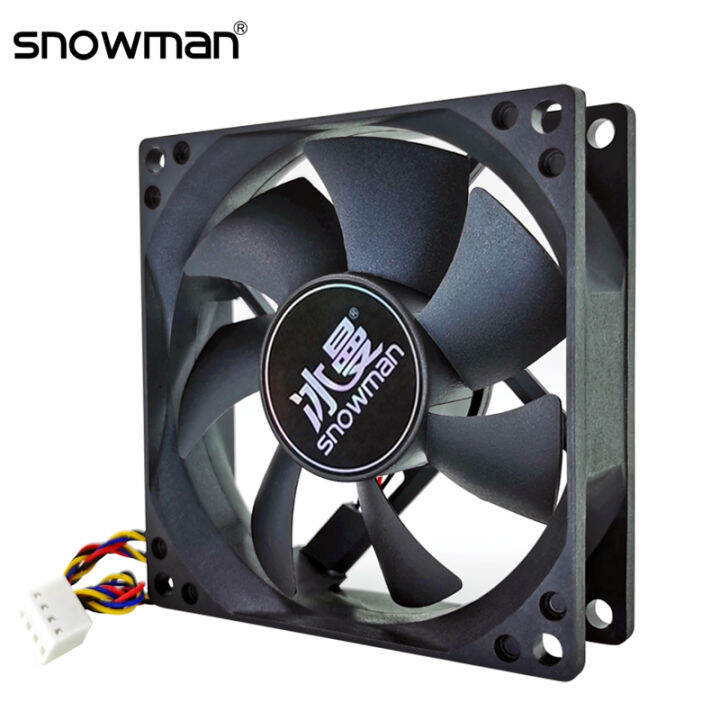 5 80Mm 4 Pin PWM Fan Computer Case Fan Silent 8CM Fan CPU Cooling Fan
