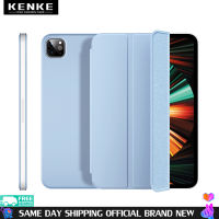 KENKE เคส iPad เคสระดับไฮเอนด์ที่สวยงามฝาครอบแม่เหล็กสำหรับ Apple iPad Pro 11 12.9 2021 2020 iPad Air4 Air5 2022 ฝาครอบเคสแบบพับสามทบ รองรับ Apple ดินสอดูดซับการชาร์จ การออกแบบป้องกันการดัด ฟังก์ชันปลุกการนอนหลับอัจฉริยะ