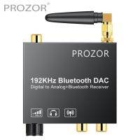 PROZOR DAC ดิจิตอลไปยังตัวแปลงเสียงอะนาล็อกที่มีตัวรับสัญญาณบลูทูธออปติคอล Toslink RCA โคแอกเซียลขนาด3.5มม. ตัวแปลงสเตอริโอ Dingyu0776165